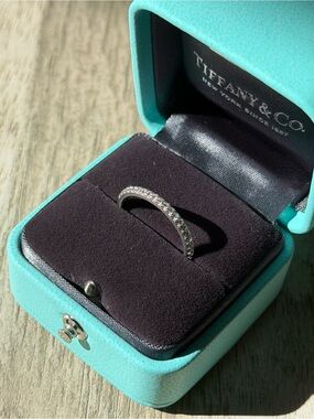 Tiffany & Co. Diamond Band in Turquoise Gift Box